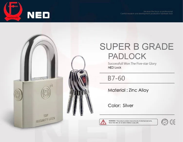 Bagagem, Mala, Gate Lock, Segurança, Cor Prata, Série B7