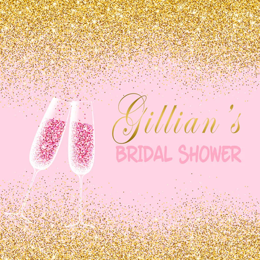 

Vinyl Custom Wedding Backdrops Bridal Shower Toast Cake Table Custom Photo Studio Background Photography Backdrop WD-037