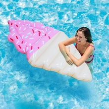 170cm Nafukovací zmrzlina Obří plavecké bazénové plavecké hračky Plážová matrace Plavecký kroužek Záchranný kruh Letní vodní párty Flamingo Unicorn