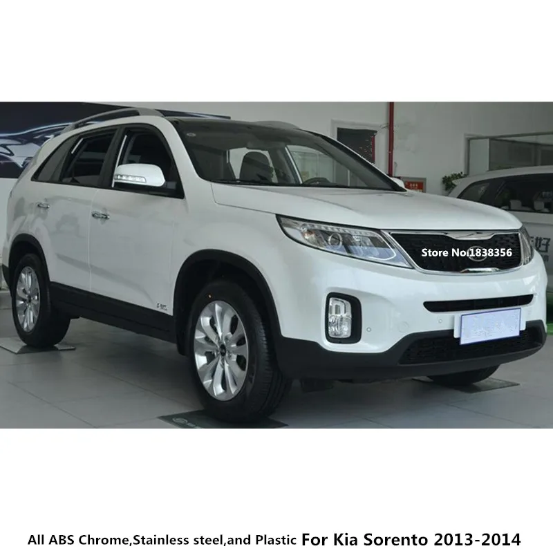 Для Kia Sorento 2013, автомобильный Стайлинг, корпус из АБС-пластика, хромированная задняя дверь багажника, бампер, рамка, накладка, лампа, крышка багажника, 1 шт