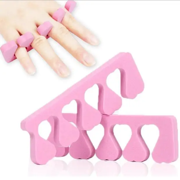 

good nail art care series concise Sponge toe separator reusable sub toe sponge holder for manicure tool nail fashion accessory