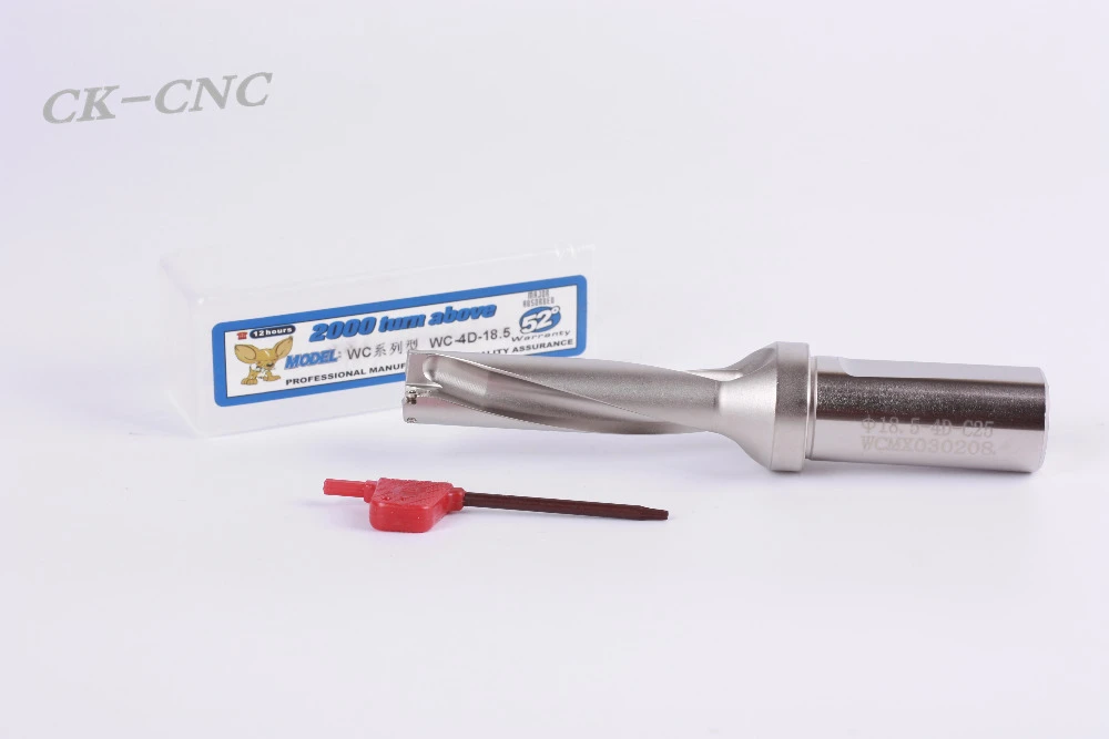 KLOT WC Series 4D 40.5mm-70mm Indexable Drill Insert U Drill W//Coolant Thru Hole