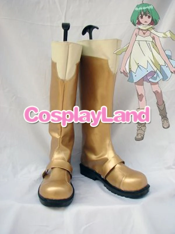 

Customize Boots Macorss Frontier Cosplay Ranka Lee Golden Coplay Shoes Cosplay Costume Anime Party Shoes