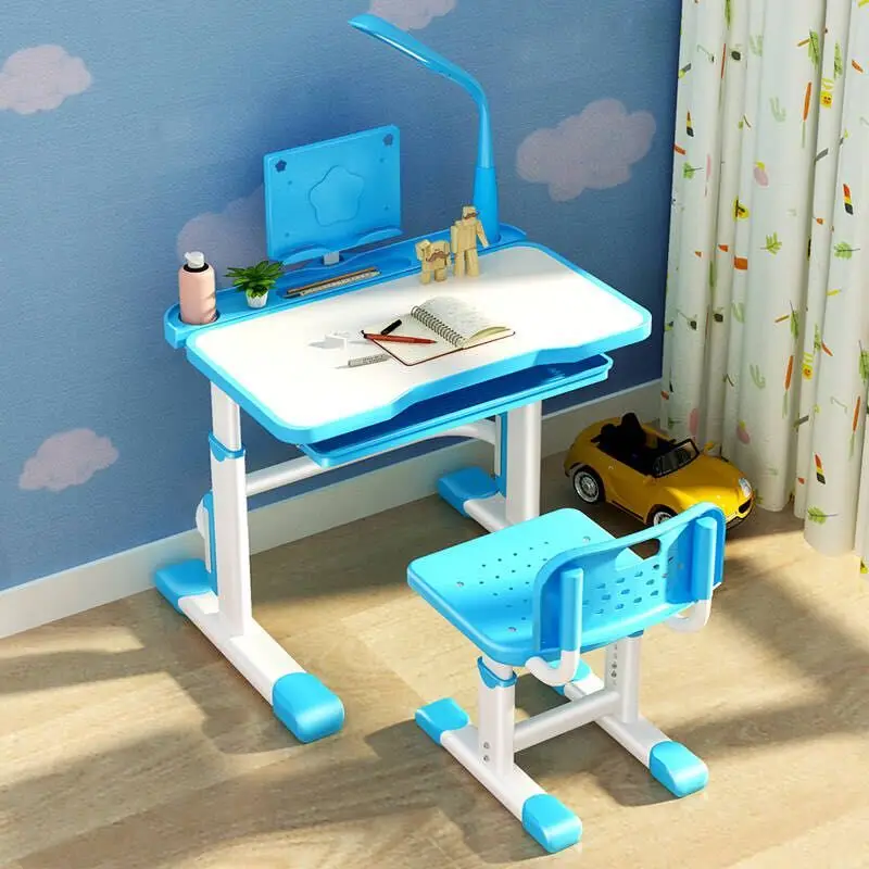 3C Children Learning Set with LED Lithium Battery Light 4 to 5 H Warm Cold Natural Matte Table Chair for 3 to 18 Years Old