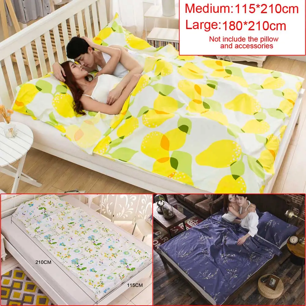 

Breathable Hygiene Light Portable Multifunction Envelope Health Travel Liner Sleeping Bag Sheet Hiking Camping Green Navy Yellow
