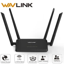 Wavlink N300 300 Мбит/с Беспроводной Смарт Wi-Fi маршрутизатор Ретранслятор точка доступа с 4 внешних антенн Кнопка WPS IP QoS Скорость 2 Быстрая