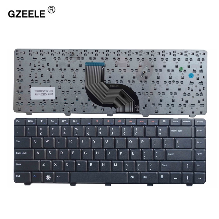 

GZEELE US NEW Laptop Keyboard for DELL N4010 N3010 N4020 M4010R N4030 N5020 N5030 M5030 M4010 V100830AS1 Notebook English black