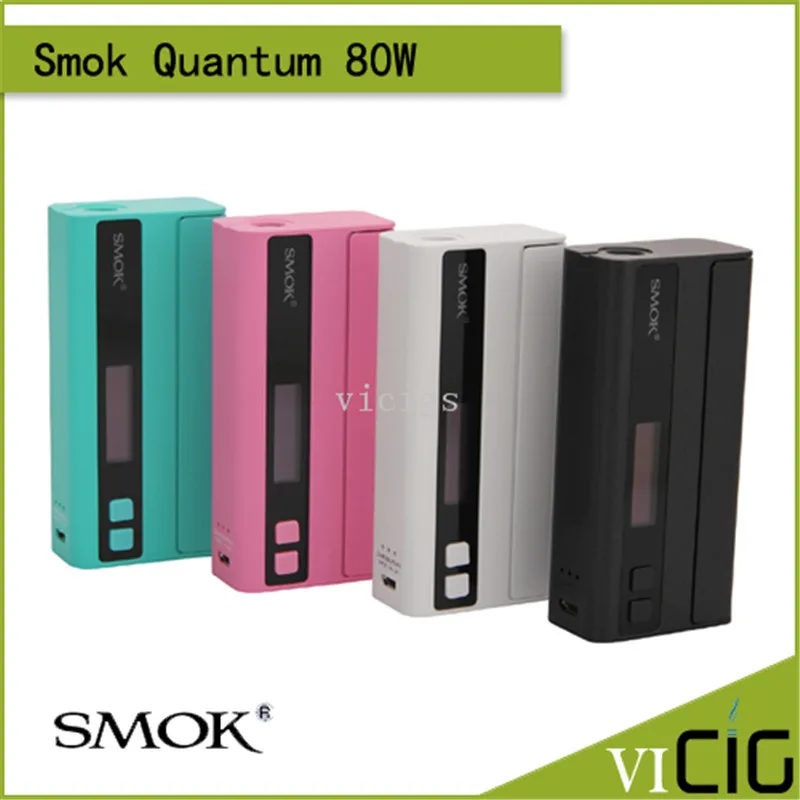 

100% Original Smok Quantum 80W TC/VW OLED Screen Support OTA Upgrading Bluetooth Box Mod
