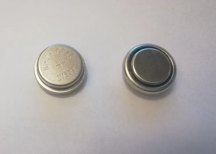 rechargeable battery 80H 1.2V nickel-hydrogen rechargeable button battery 15.3*6.1MM