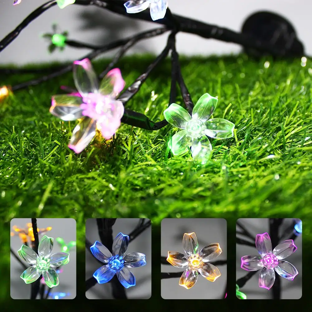 Solar Blossom Flowers LED Lights For Garden Patio Backyard Stake Lamp Home Decor | - Цена: 1 469,41 руб.