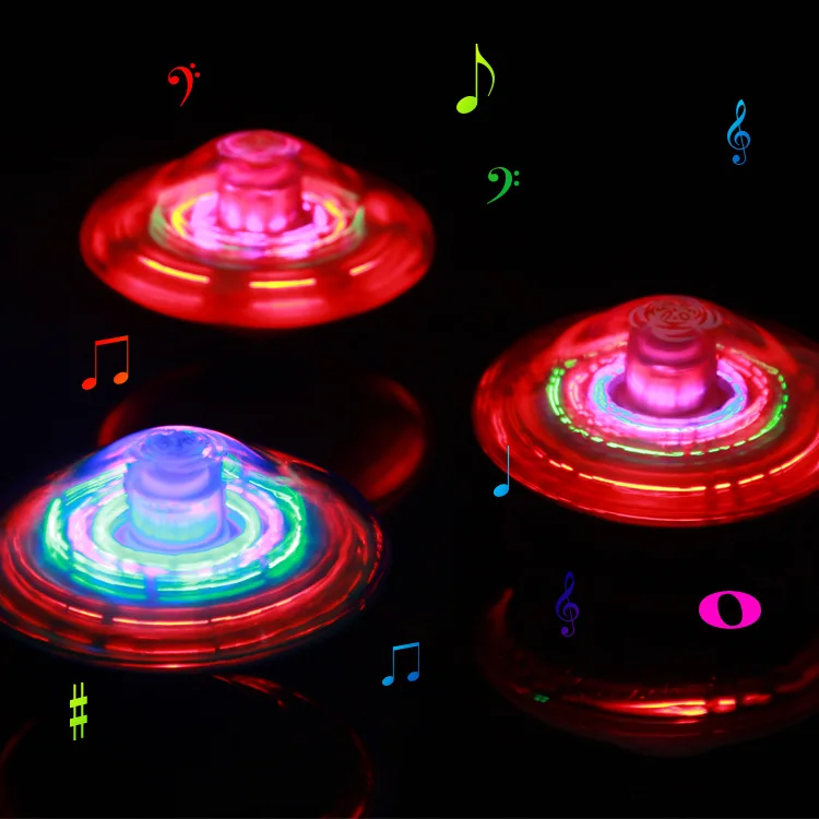 Лазерная цветная вспышка светодиодный светильник игрушка Музыка Гироскоп Peg-Top Спиннер Классические игрушки Горячая Детские игрушки