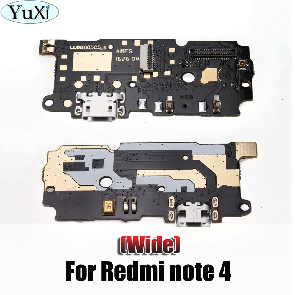 YuXi для Xiaomi Redmi Note 4 MTK Зарядное устройство USB Порт ленточный гибкий кабель микро док