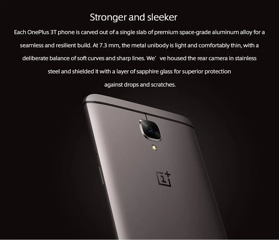 Абсолютно новая глобальная прошивка OnePlus 3 T 64 GB смартфон A3010 5," Snapdragon 821 6 GB 128 GB Android отпечаток пальца NFC мобильный телефон