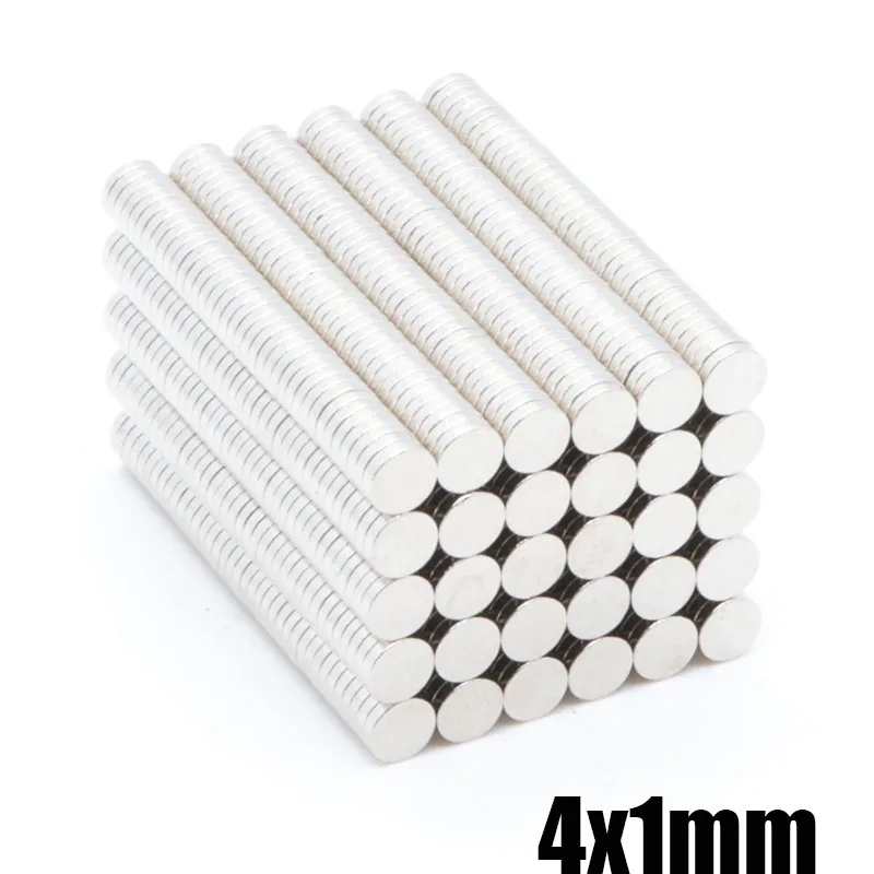 

100pcs 4x1mm NdFeB N35 super strong process strong neodymium magnet rare earth refrigerator magnet small strong magnet 4 x 1mm
