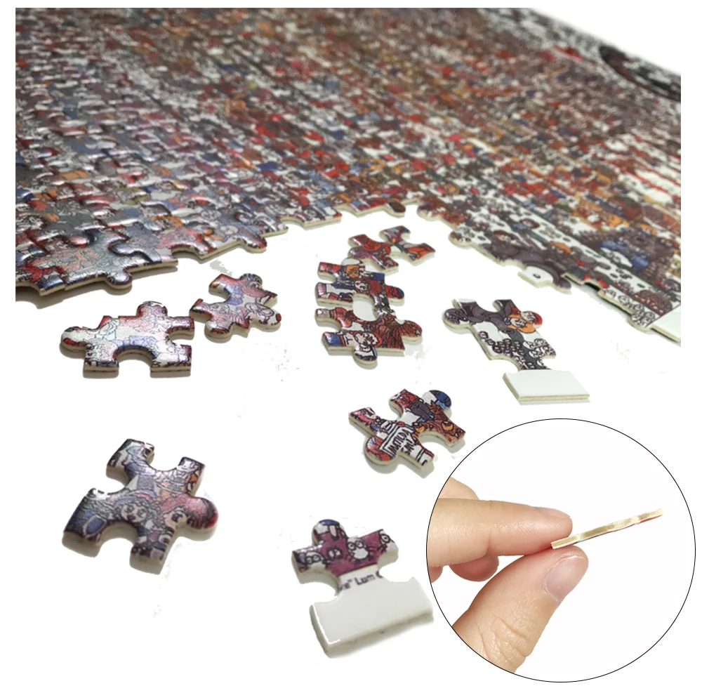 MOMEMO Цвет Точка 1000 головоломки игрушки деревянные 1000 штук деревянные пазлы для взрослых красивое искусство узор деревянные пазлы Игрушки