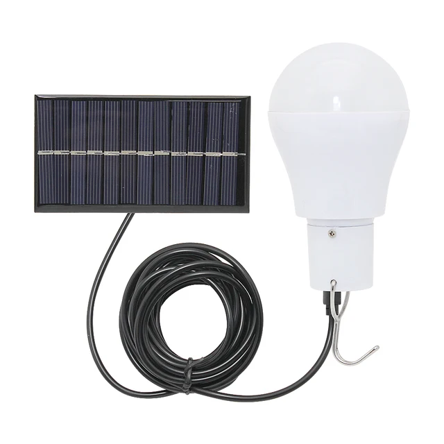 US $6.06 Solar LED Bulb 15w 150lm Energy saving light Portable Wall Lamp for for Camping Hiking Fishing Emer