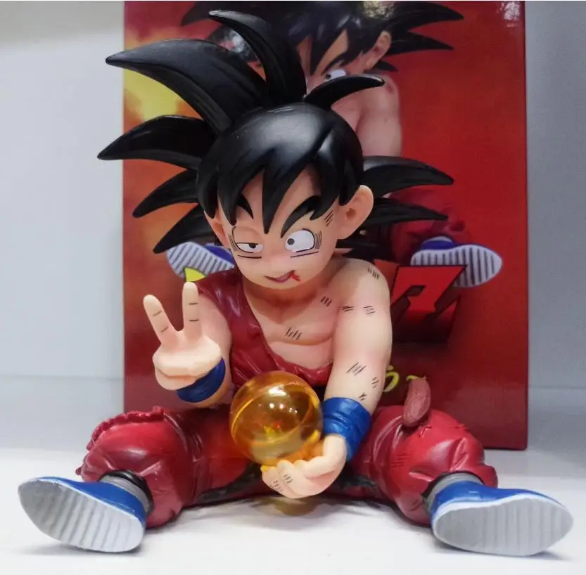 

10cm Dragon Ball Kakarotto Son Goku childhood Action figure toys doll Christmas gift with box