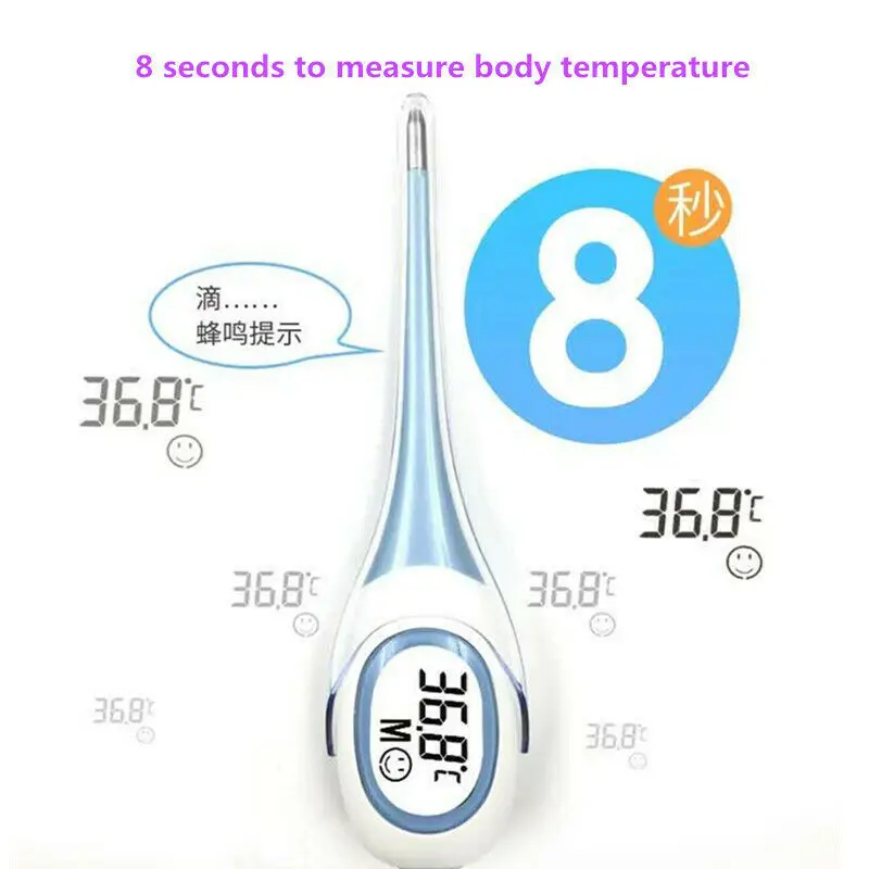 Digital Electronic Thermometer LCD screen Mouth UnderArm Body Temperature Meter CONTEC NEW