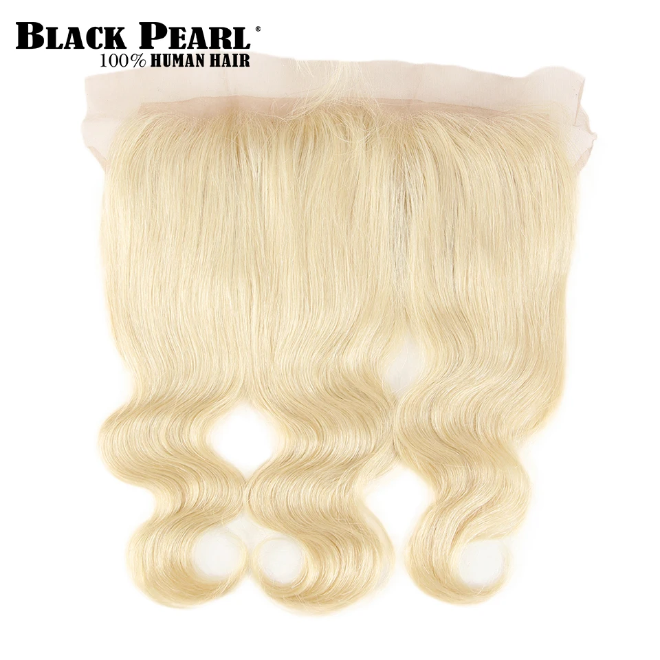Black Pearl 613  Bundles With Frontal Brazilian Body Wave 613 Remy Human Hair Extensions 2 3 Bundles Blonde Bundles With Frontal