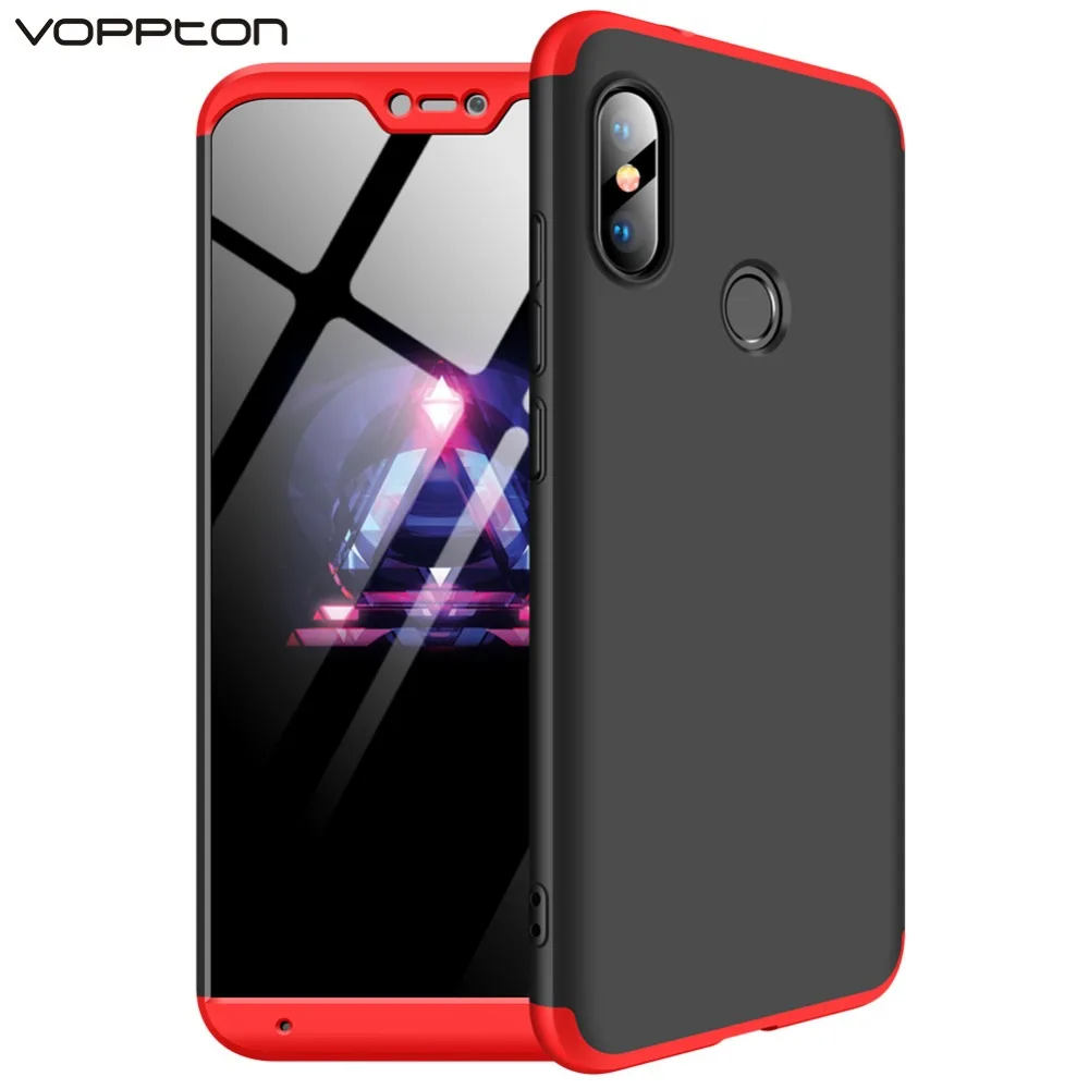 

360 Full Protection Case for Xiaomi Mi A2 lite Case Luxury Hard PC 3 In 1 Back Cover for Xiaomi Redmi Note 7 Pro 6 pro Coque