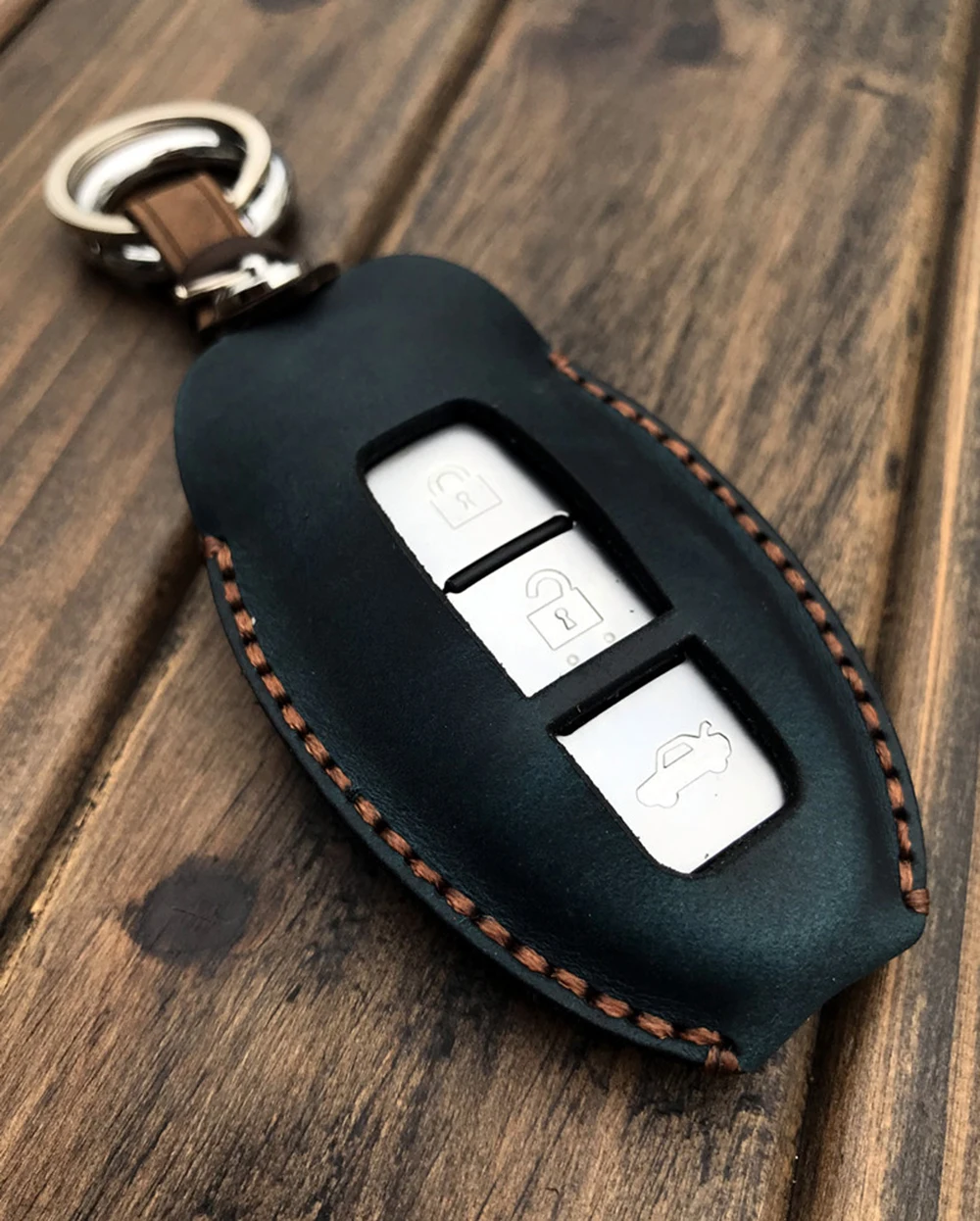 Кожаный чехол для ключей автомобиля, Чехол-держатель для Nissan Qashqai Bluebird Sylphy, Teana муранского X-Trail Авто Accexxories сумка для ключей