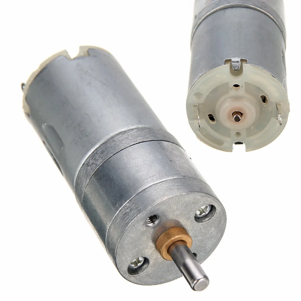 1 unid eléctrica caja de engranajes del Motor 12 V DC 1000 rpm 4mm del eje Motor de alto par Mini eléctrico orientado caja aleación de Metal motores 25*70mm Mayitr