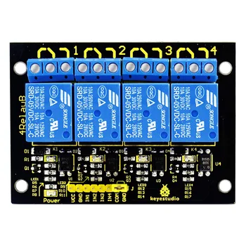 

Free shipping! ! Keyestudio 4-channel 5V Relay Module for Arduino
