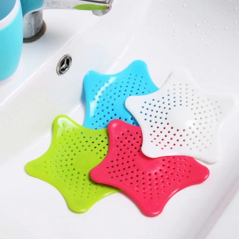 

1pcs Sea Star Sewer Outfall Strainer Bathroom Sink Filter Anti-blocking Floor Drain Hair Stopper & Catcher Kitchen Bathroom Tool