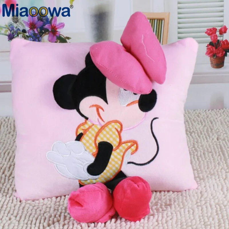 Hot Sale Lovely Staffed Animal Pillow Cushion Cute Mickey Mouse and Minnie Mouse Plush Toys Gifts for KIds Hot Sale Lovely Staffed Animal Pillow Cushion Cute Mickey Mouse and Minnie Mouse Plush Toys Gifts for KIds