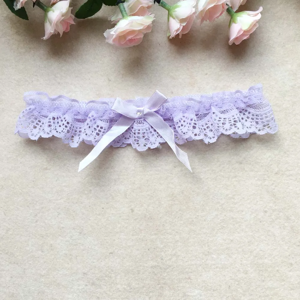 

New White Wedding Garter Bridal Garter Handmade Bowknot Garters