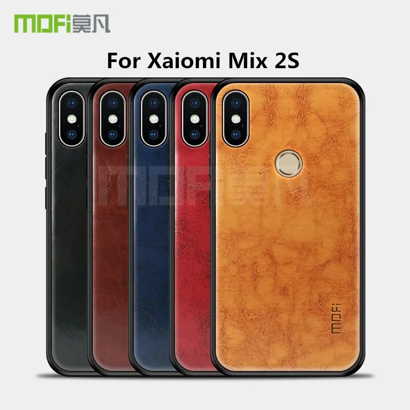 

Original Mofi Ultra Slim Cases For Xiaomi Mi Mix 2S Case Soft TPU Leather Pattern TPU For Xiaomi Mi Mix 2S Cover 2S 5.99"