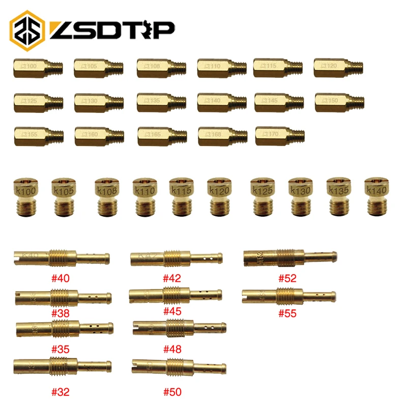 ZSDTRP 10 шт. карбюратор для мотоцикла комплект основной струи набор