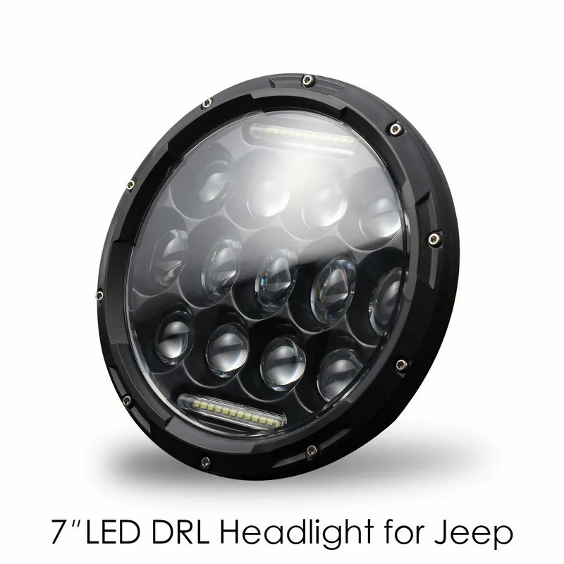 

Safego 1 pcs 300W 7 Inch H4 H13 LED DRL Headlight with Halo Angel Eyes High Low Beam For Jeep Wrangler Off Road 4x4 Motorcycle