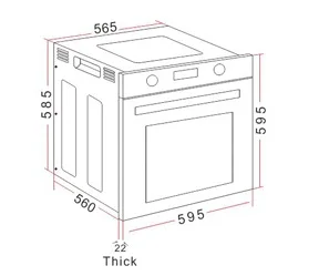 COOTAW 56L встроенный в микроволновой печи(VTAK500-9TB