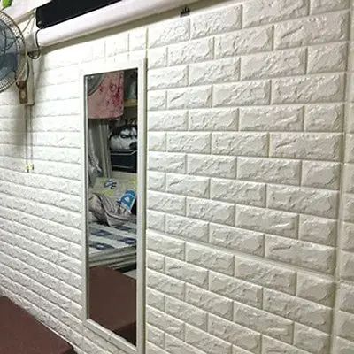 Роскошные 3D эффект гибкие каменные кирпичные стены текстурированные Виниловые