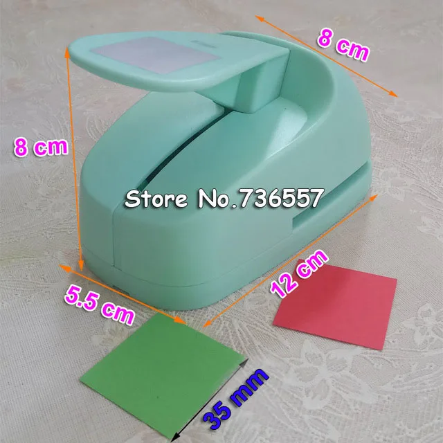 

Free Shipping 35mm Square EVA foam punches paper punch for greeting card handmade DIY scrapbooking craft punch machine