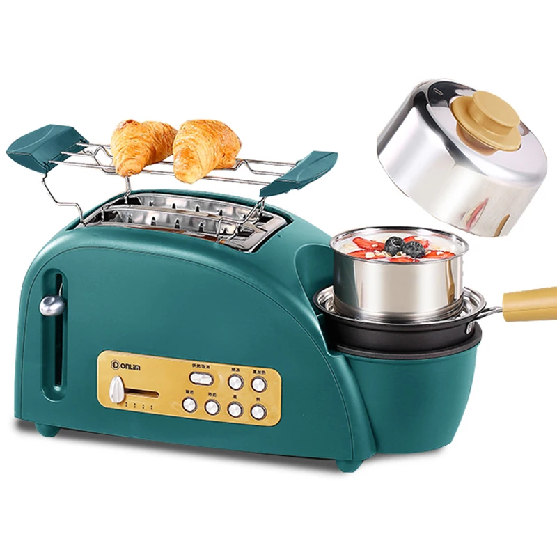 

Multi-function Breakfast Machine Household Toaster 2 Slice Electric Bread Toaster with Free Shipping Baking Heating Boiled Egg