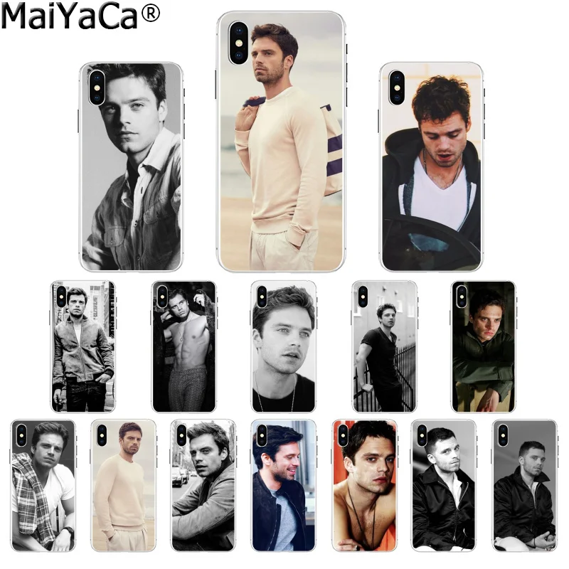MaiYaCa Себастьян Стэн ТПУ прозрачный чехол для телефона Apple iPhone 8 7 6 6S Plus X XS MAX 5 5S SE XR