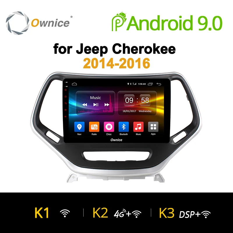 

Ownice K1 K2 K3 10.1" IPS Octa Core Android 9.0 Car DVD GPS Navigation Player for Jeep Cherokee 2014 - 2016 4G LTE OBD 32G ROM