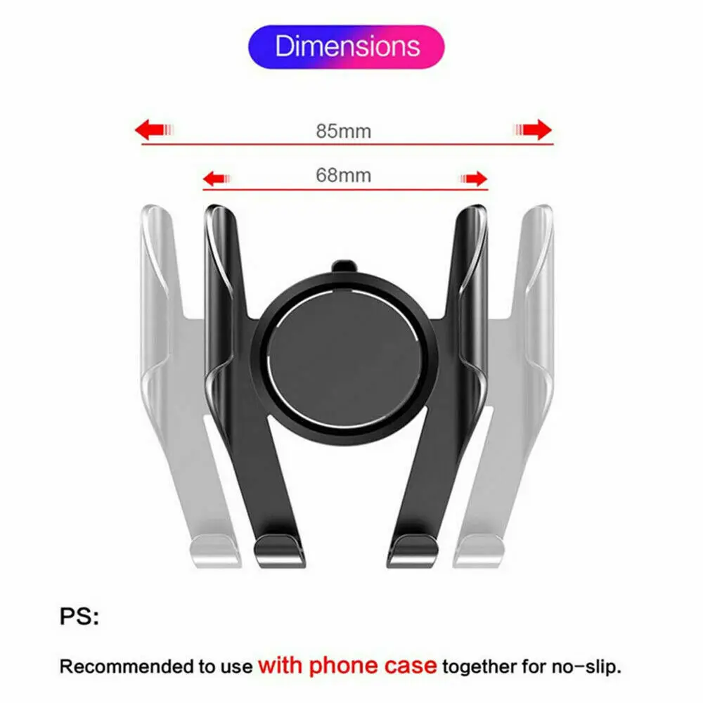  Schwerkraft Auto Air Vent Halterung Halter Ständer Cradle für iPhone Mobile Handy GPS