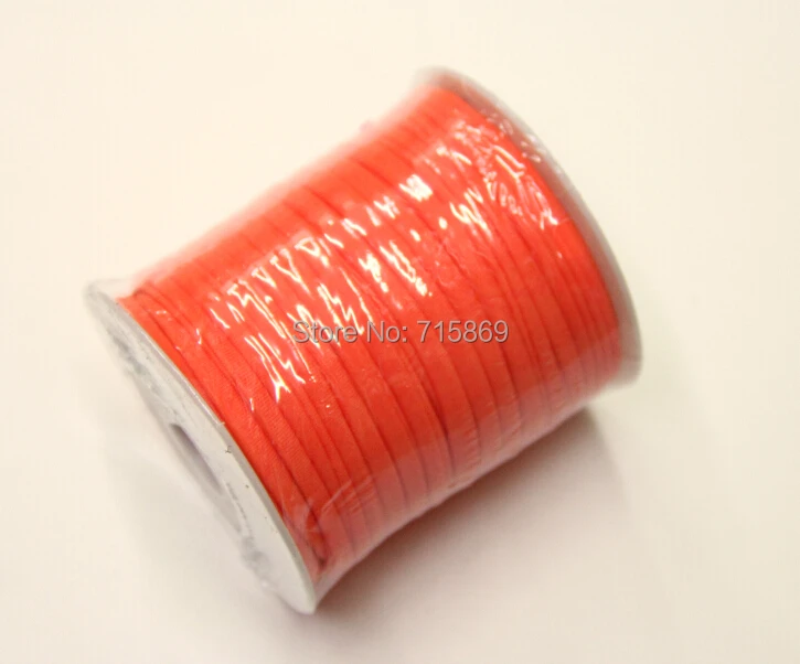

Free Ship 5mm 20meter / Row Orange Elastic lycra cord Stitched round lycra cord Lycra strip For Jewelry Marking
