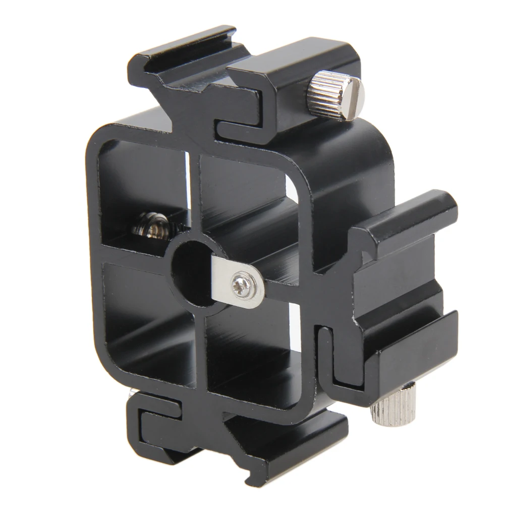 3 in1 Triple Hot Shoe All metal Tri Hot Shoe Mount Adapter for Flash Holder Bracket