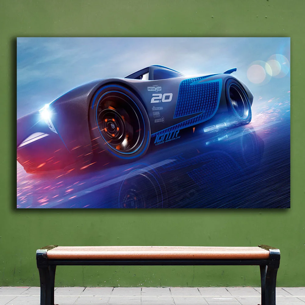 Billige Druck wandbild Jackson Storm Autos 3 2017 Wohnkultur Auf Leinwand Moderne Wandkunst Leinwanddruck Poster Leinwand Malerei