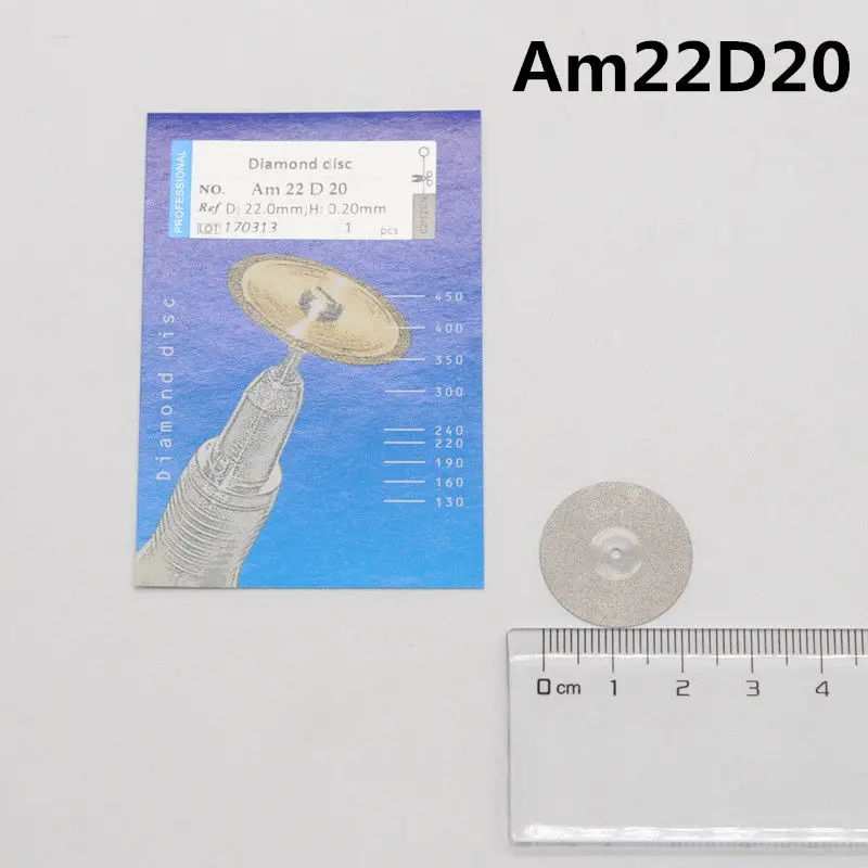 1Pcs Am22mm D20mm Клиника стоматологии 6 видов зубные Резак алмазный диск дисковое колесо для стоматологические товары - Цвет: 1Pcs Am22mm D20mm