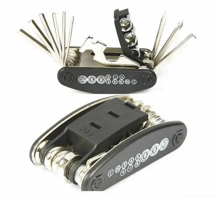 

Combination Set 15 in 1 Portable Multifunction Tools Bicycle Repair Tools Maintenance Tools Set