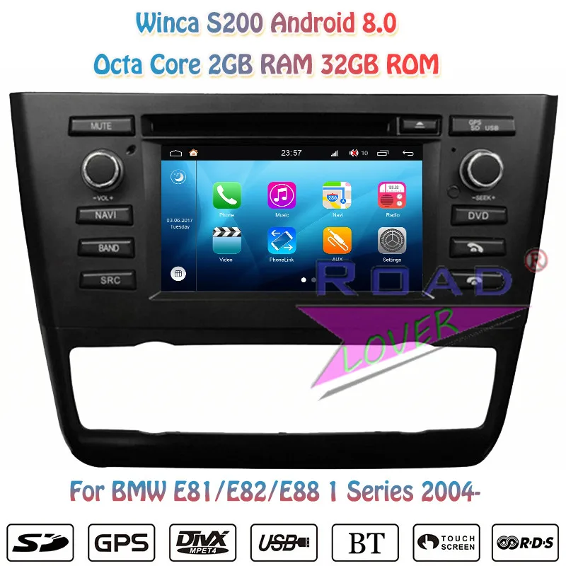 Discount Winca S200 Android 8.0 Car DVD Player Radio For BMW 1 Series E81 E82 E88 2004- Auto Stereo GPS Navigation Automagnitol Two Din 0 Discount Winca S200 Android 8.0 Car DVD Player Radio For BMW 1 Series E81 E82 E88 2004- Auto Stereo GPS Navigation Automagnitol Two Din 0