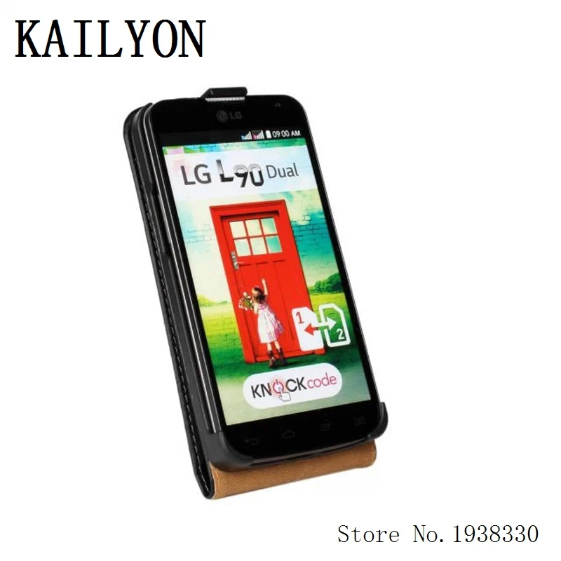 Чехол kailion для LG Optimus L90 флип чехол из натуральной кожи Dual L 90 D405 D410 D415 мобильный