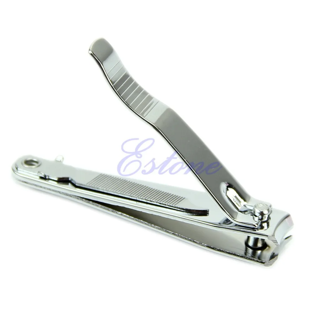 Murah Baru Stainless Steel Kuku Alat Toe Jari Pemangkas Gunting Kuku dengan Nail File