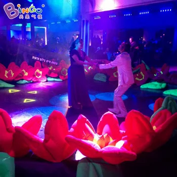 

10meters/33feet long inflatable flower chain for stage dance performance show -toy