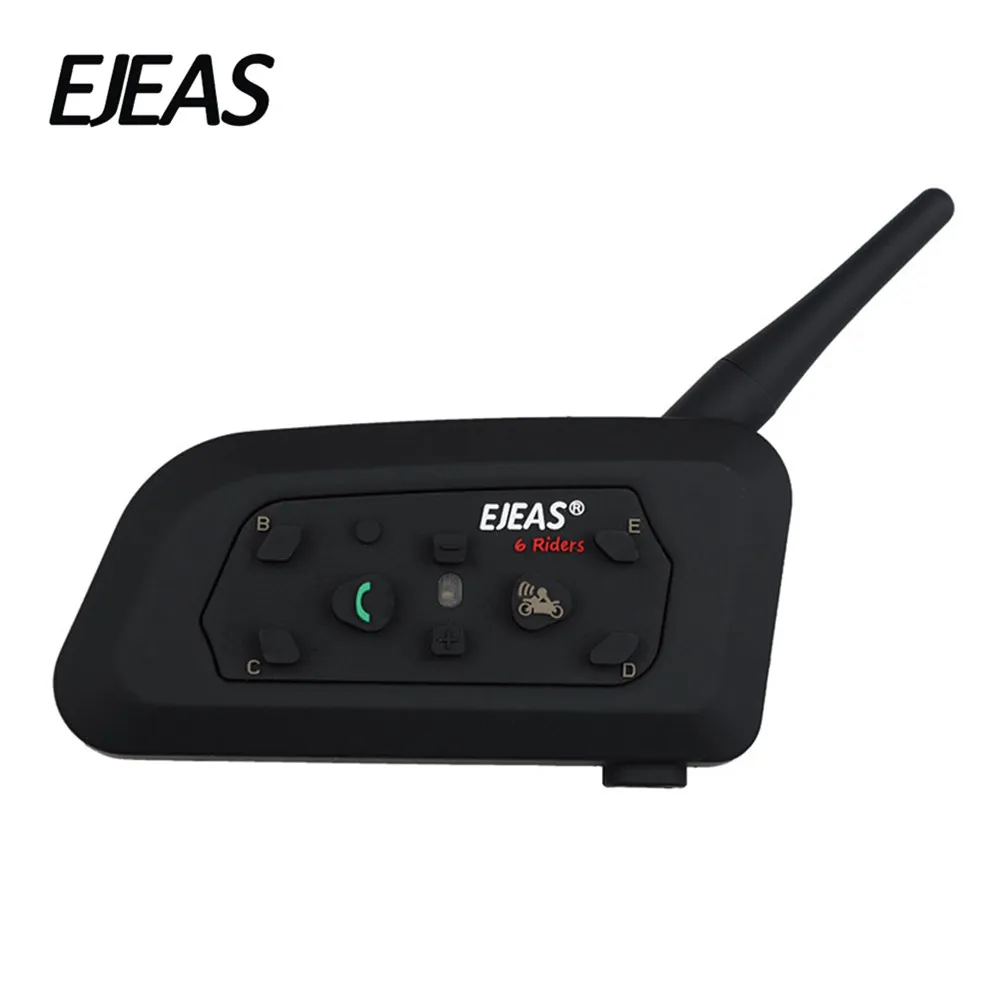 

EJEAS 1200m Bluetooth Intercom V6-Pro Motorcycle Helmet Accessories Speaker Interphone Headset Support Mp3 Music GPS 6 Riders